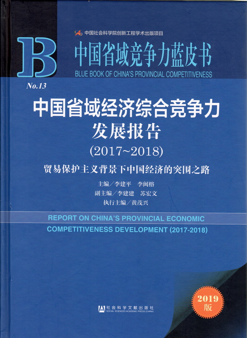 啪啪好屌妞视频中国省域经济综合竞争力发展报告（2017-2018）